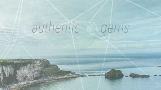 Header image for Authentic gems travel blog design by Hannah Cackett Design